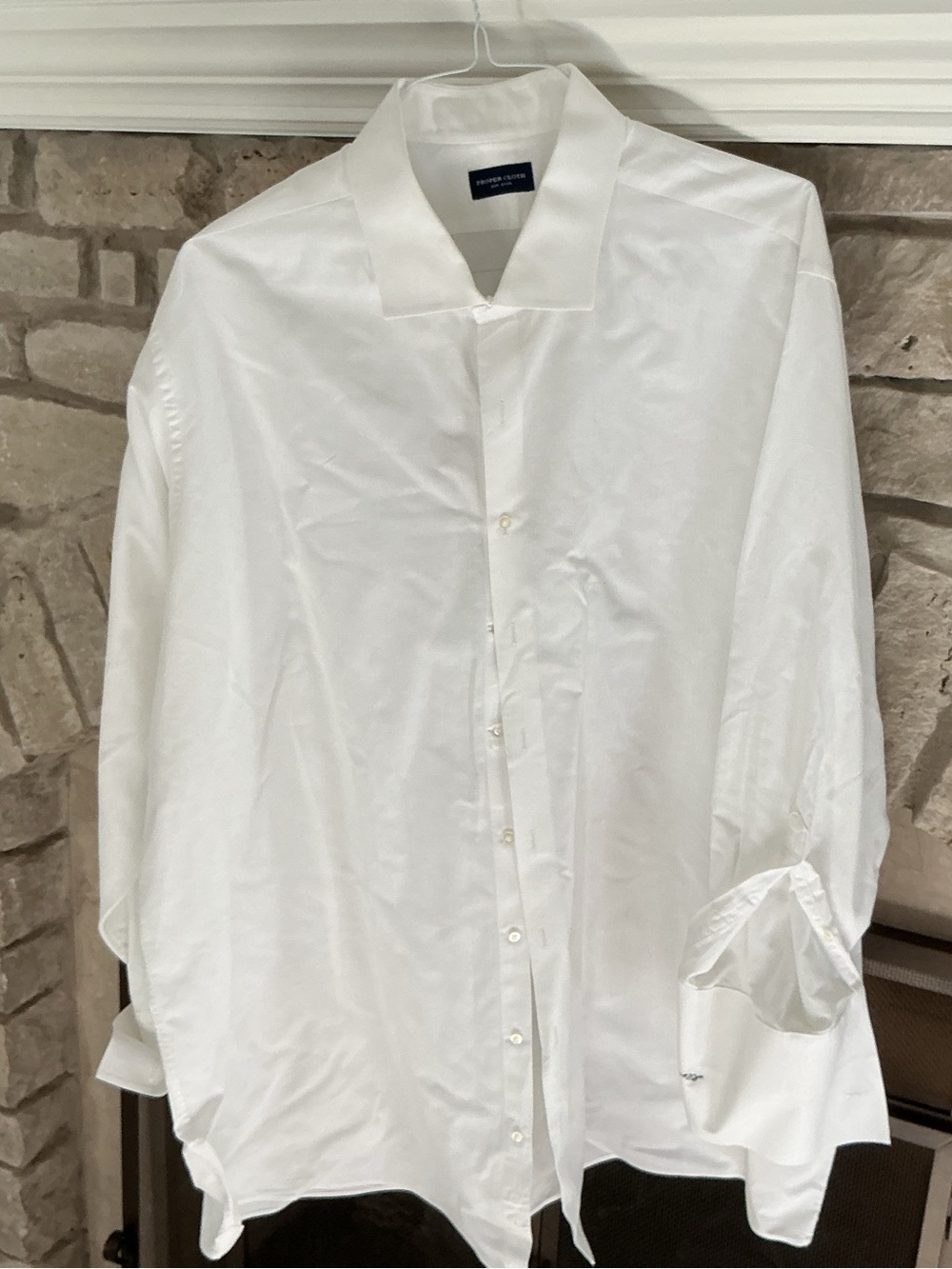Men's White Dress Shirt - Tailored Button-Down custom big